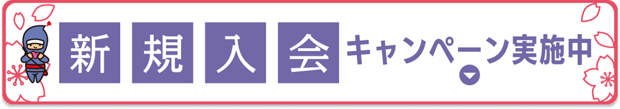 新規入会キャンペーン実施中